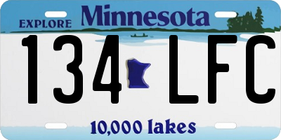 MN license plate 134LFC