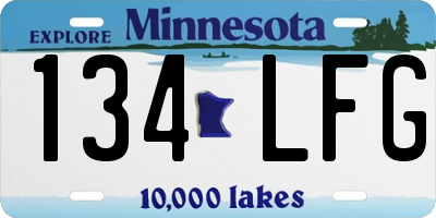 MN license plate 134LFG