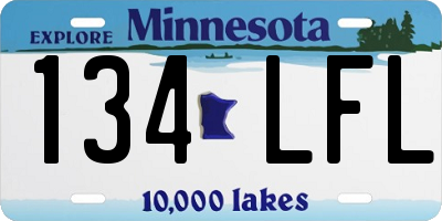 MN license plate 134LFL