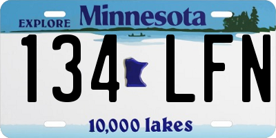 MN license plate 134LFN