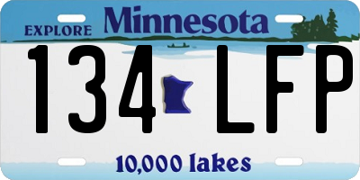 MN license plate 134LFP