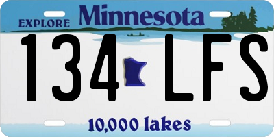 MN license plate 134LFS
