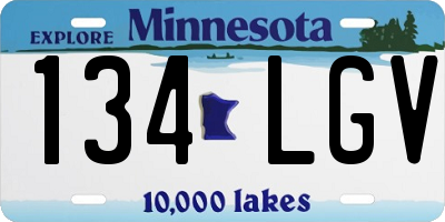 MN license plate 134LGV