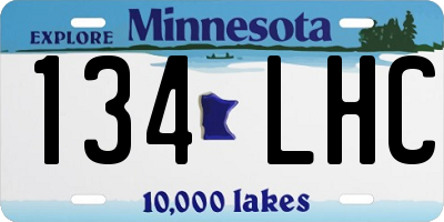 MN license plate 134LHC