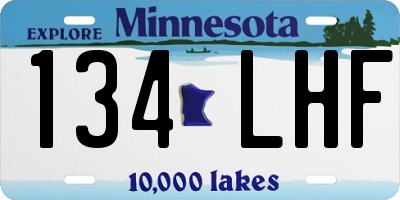 MN license plate 134LHF