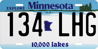MN license plate 134LHG