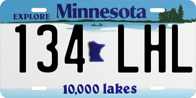 MN license plate 134LHL