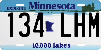 MN license plate 134LHM