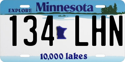 MN license plate 134LHN