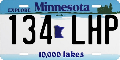 MN license plate 134LHP