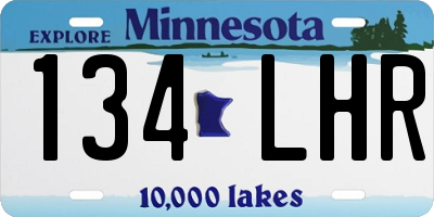 MN license plate 134LHR