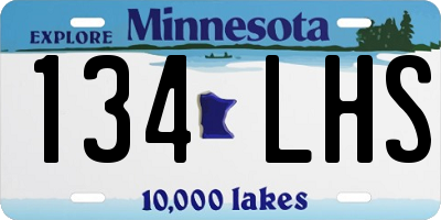 MN license plate 134LHS