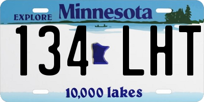 MN license plate 134LHT