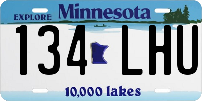 MN license plate 134LHU