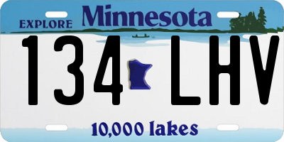 MN license plate 134LHV