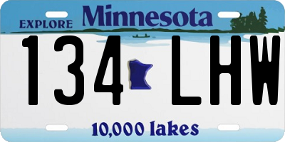 MN license plate 134LHW