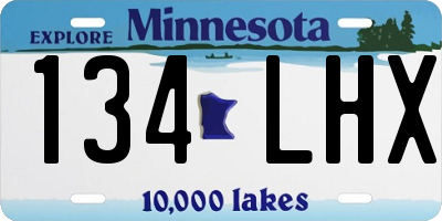 MN license plate 134LHX
