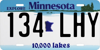 MN license plate 134LHY