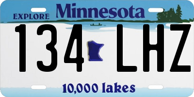 MN license plate 134LHZ