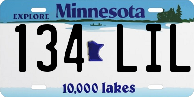 MN license plate 134LIL