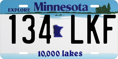 MN license plate 134LKF