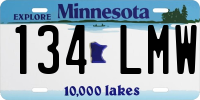 MN license plate 134LMW