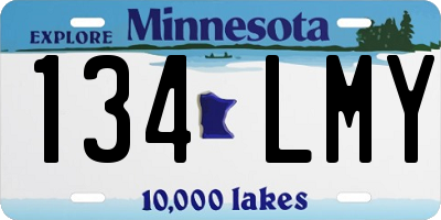 MN license plate 134LMY