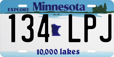 MN license plate 134LPJ