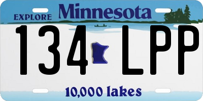 MN license plate 134LPP