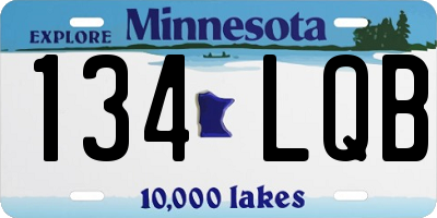 MN license plate 134LQB