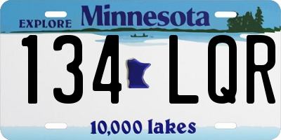 MN license plate 134LQR