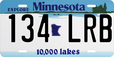 MN license plate 134LRB