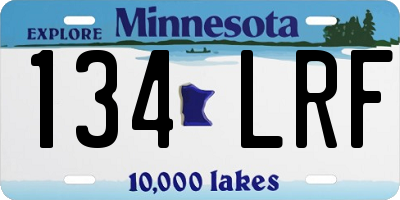 MN license plate 134LRF