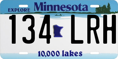 MN license plate 134LRH