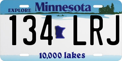 MN license plate 134LRJ