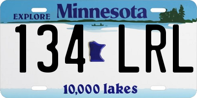MN license plate 134LRL