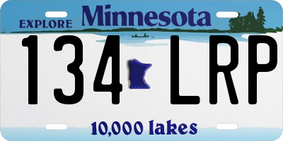 MN license plate 134LRP