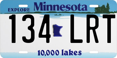 MN license plate 134LRT