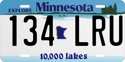 MN license plate 134LRU