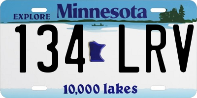 MN license plate 134LRV