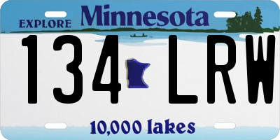 MN license plate 134LRW