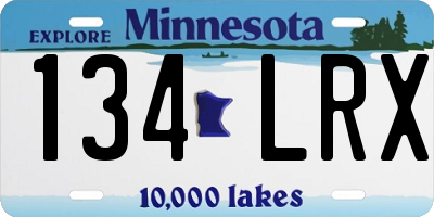 MN license plate 134LRX
