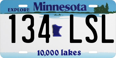 MN license plate 134LSL