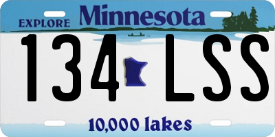 MN license plate 134LSS
