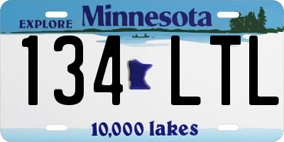 MN license plate 134LTL