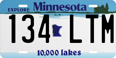 MN license plate 134LTM