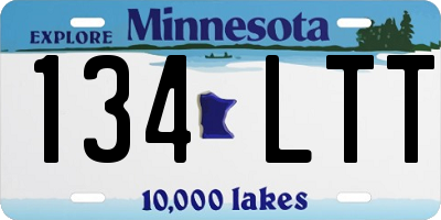 MN license plate 134LTT