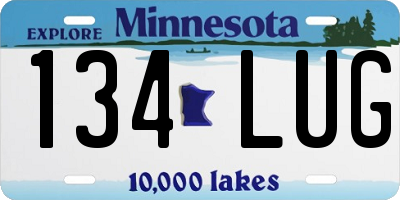 MN license plate 134LUG