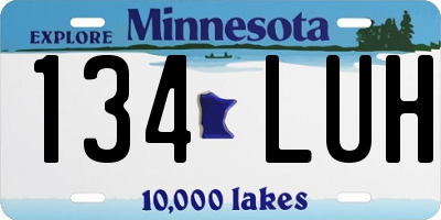 MN license plate 134LUH