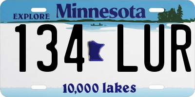 MN license plate 134LUR